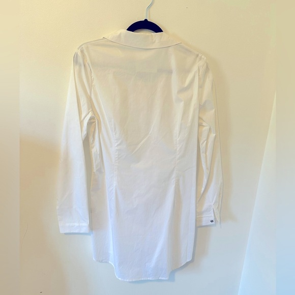 NWT Missguided White Lace Up Corset Waist Mini Dress Blouse Tunic 8 M - Picture 9 of 11